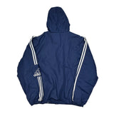 Adidas Windbreaker - 2XL Blue Polyester