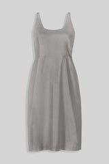 Fitted Knee Length Dress in Ecru