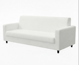 Anyseat 4-Seater Sofa Cover – Plain White Style Slipcover for Living Room Chair Protection