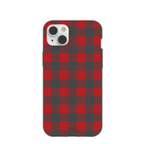 Black Flannel iPhone 14 Plus Case