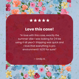 Powder Blue Fleurs iPhone 13 Mini Case