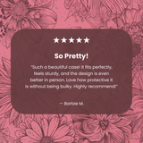 Bubblegum Pink Flora iPhone 15 Pro Max Case