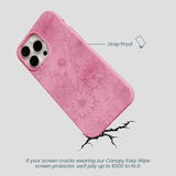 Bubblegum Pink Flora iPhone 15 Pro Max Case