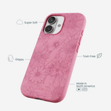 Bubblegum Pink Flora iPhone 17 Case