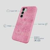 Bubblegum Pink Flora Samsung Galaxy S25 Case