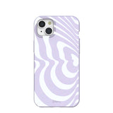 Lavender Flutter Left iPhone 15 Plus Case