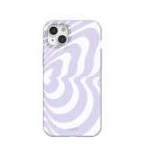 Lavender Flutter Right iPhone 15 Plus Case