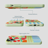 Sage Green Fresh Picnic iPhone 14 Plus Case