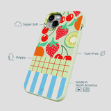 Sage Green Fresh Picnic iPhone 15 Plus Case
