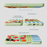 Sage Green Fresh Picnic iPhone 16 Plus Case