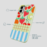 Sage Green Fresh Picnic iPhone 16 Plus Case