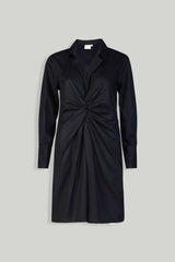 Front Twist Dress in Black