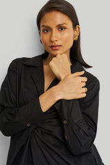 Front Twist Dress in Black