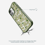 Clear Funky Flora iPhone 17 Case With Forest Floor Ridge (MagSafe included)