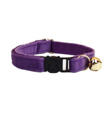 Anypet Small Dark Purple Cat Collar with Safety Buckle, Bell & Durable Adjustable Strap – Stylish Comfortable Pet Accessory for Cats