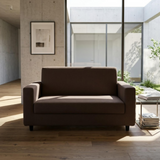 Anyseat 2-Seater Sofa Cover – Plain Coffee Style Slipcover for Living Room Chair Protection