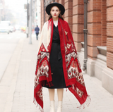 Anyyou 100% Merino Wool Garnet Silk Satin Large Winter Scarf Pashmina Shawl Bandana Perfect For Women Ladies Fashion Style