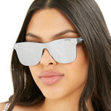 Sustainable Future Wife - Silver Square Wayfarer Sunglasses