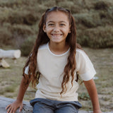 Dropped Shoulder Striped Tee