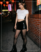 Lustrous Shiny Semi-Opaque Pantyhose