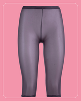 Lustrous Sheer Capri Tights