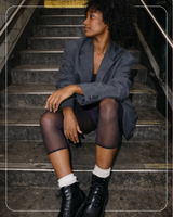 Lustrous Sheer Capri Tights