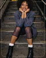 Lustrous Sheer Capri Tights