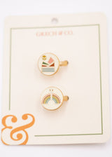 Friendship rings - Rainbow/Land