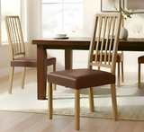 Anyseat Coffee PU Leather Chair Cover – Slipcover for Dining, Kitchen, Hotel, Banquet & Living Room Chairs