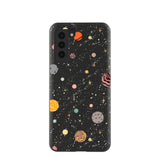 Black Galactic Glow Samsung Galaxy S21 Case