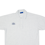 UMBRO Mens Polo Shirt Grey L