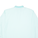 Mens Polo Shirt Green Long Sleeve 2XL