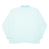 Mens Polo Shirt Green Long Sleeve 2XL