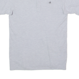 CALVIN KLEIN JEANS Womens Polo Shirt Grey L