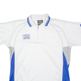 FEELFREE Mens Polo Shirt White Colourblock XL