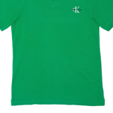 CALVIN KLEIN JEANS Mens Polo Shirt Green S
