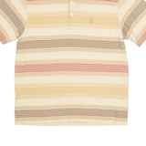 SANTA BARBARA POLO Mens Polo Shirt Beige Striped L