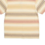 SANTA BARBARA POLO Mens Polo Shirt Beige Striped L