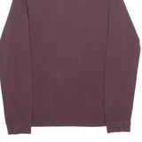 LACOSTE Mens Polo Shirt Maroon Long Sleeve XS
