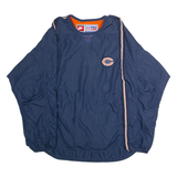 NIKE Chicago Bears Mens Pullover Jacket Blue 90s USA 2XL