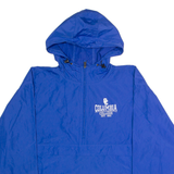 CHAMPION Columbia College Mens Anorak Jacket Blue USA Hooded L
