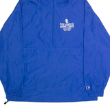 CHAMPION Columbia College Mens Anorak Jacket Blue USA Hooded L