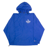 CHAMPION Columbia College Mens Anorak Jacket Blue USA Hooded L
