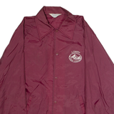RAINBOW SPORTSWEAR Lowry Golf Course Mens Coach Jacket Maroon Nylon 80s USA L