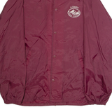 RAINBOW SPORTSWEAR Lowry Golf Course Mens Coach Jacket Maroon Nylon 80s USA L
