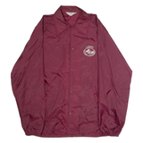 RAINBOW SPORTSWEAR Lowry Golf Course Mens Coach Jacket Maroon Nylon 80s USA L