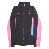 ELLESSE Mens Windbreaker Jacket Black Colourblock S