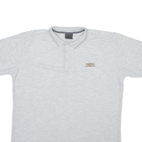 UMBRO Mens Polo Shirt Grey L