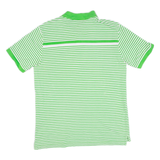 NAUTICA Mens Polo Shirt Green Striped M