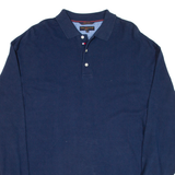 TOMMY HILFIGER Golf Mens Polo Shirt Blue Long Sleeve XL